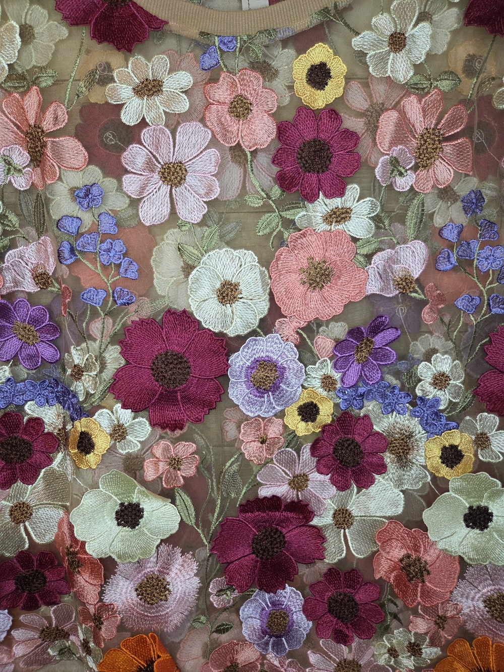Anthropologie Dolan Floral Embroidered Blouse, 2X - Picture 2 of 6